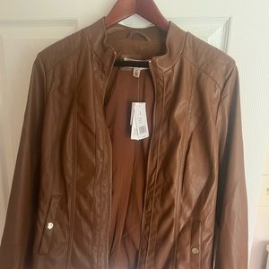Philosophy Brown Leather Jacket